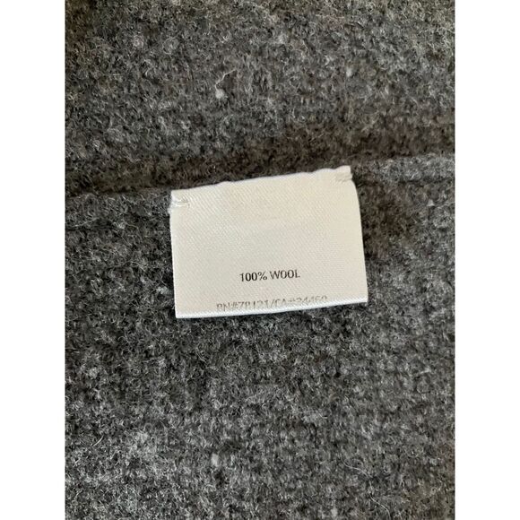 Eileen Fisher Gray 100% Wool Open Front Coat Size L - Picture 7 of 7